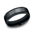 Black Cobalt Men's Wedding Band - RECF7702